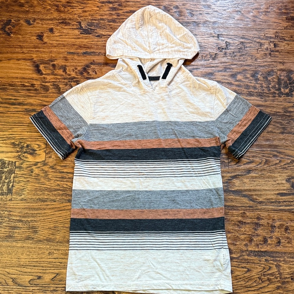 NWOT Kids Striped Hooded Tee